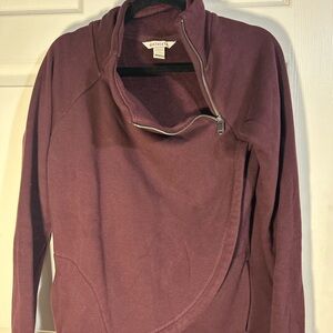 Athleta Maroon Cowl Neck‎ Sweater